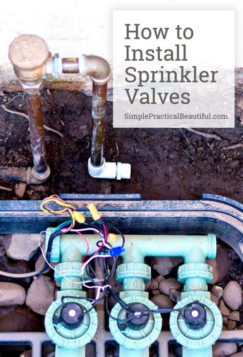 sprinkler valve hook up